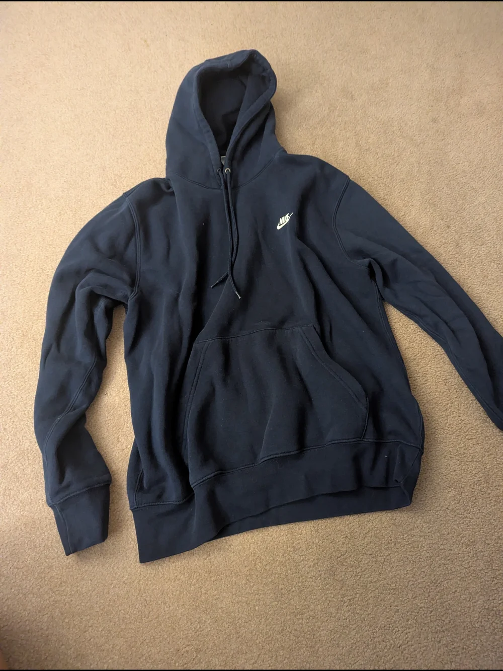 Nike Navy Hooded Pullover Sweatshirt